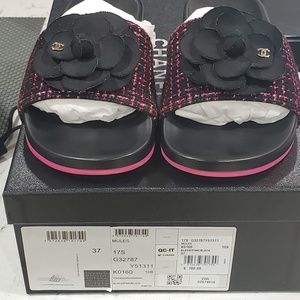 *AUTHENTIC* CHANEL Tweed Mules/Sandals